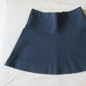 Black Mini Skirt, Thick Fabric, Slight Flare